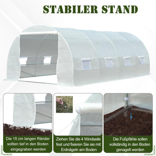 Actual product image Outsunny Foil greenhouse