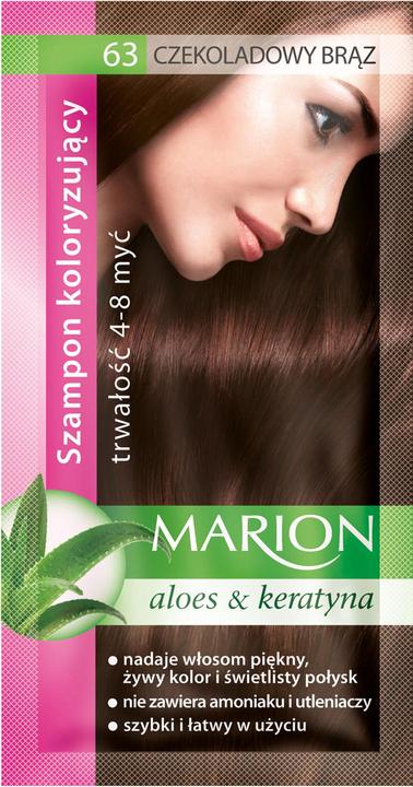 Image du produit Marion Coloriage Shampooing, 63 brun chocolat, 40 ml (Hit) (40 ml)
