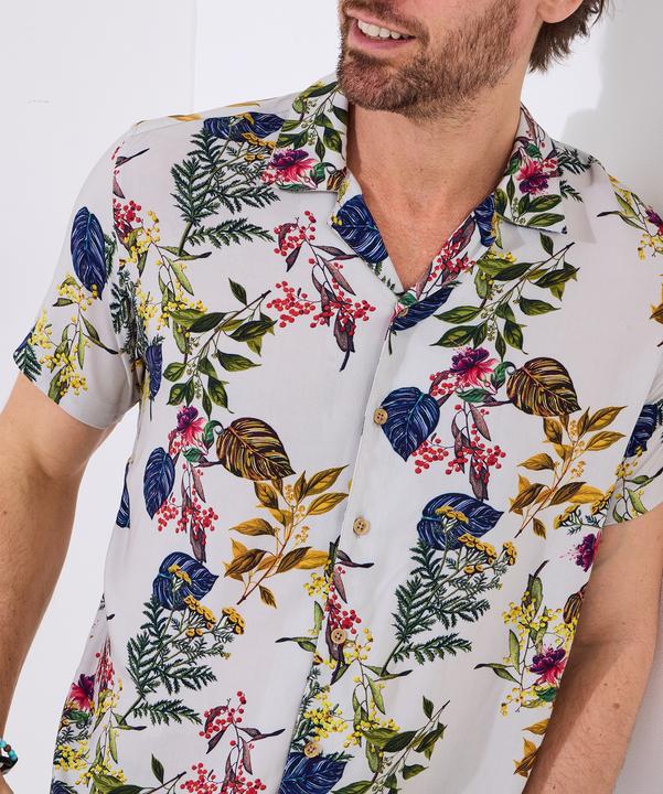 Actual product image Joe Browns Botanical Print Revere Collar Shirt (XL)
