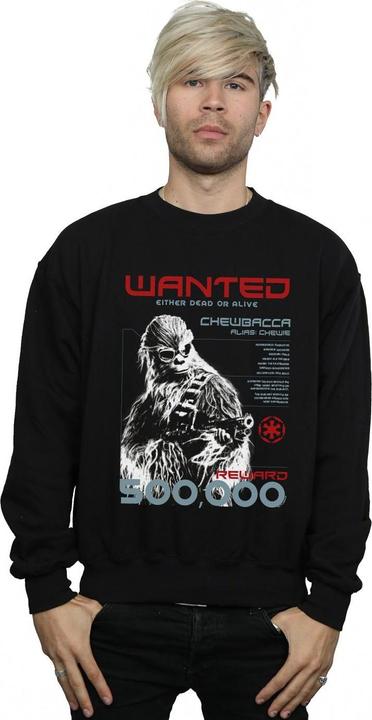 Actual product image Star Wars Mens Han Solo Chewie Wanted Sweatshirt (L)