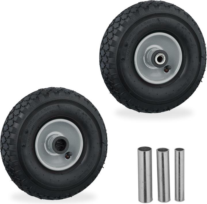 Actual product image Relaxdays 2x hand truck wheel (136 kg)