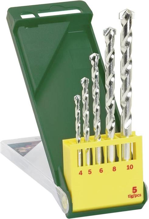 Bosch Zubehör Steinbohrer-Set, 5-teilig, Durchmesser: 4 - 10 mm, HM-Steinbohrer (4 - 10 mm)