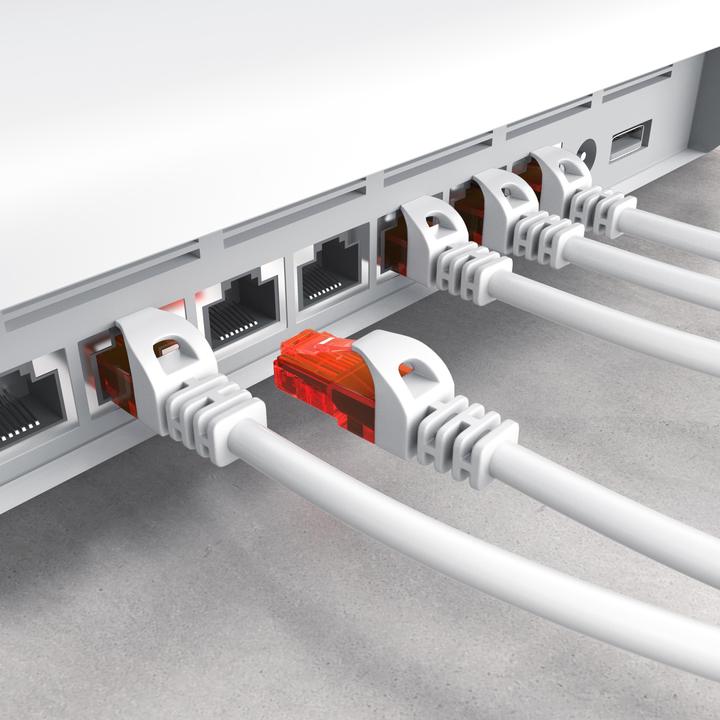 Produktbild CSL LAN Kabel CAT.6, RJ-45, Ethernet, CAT 6 Netzwerkkabel UTP Gigabit 1000 Mbit/s, CAT6 Patchkabel (S/FTP, CAT6, 0.50 m)