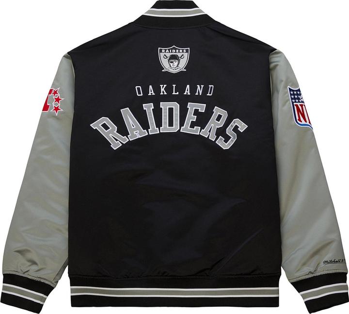 Image du produit Mitchell & Ness M&N Heavyweight Satin Veste NFL Oakland Raiders (M)