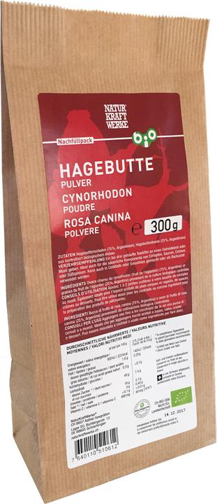 Produktbild NaturKraftWerke Hagebutte Pulver Bio/kbA Nachfüllung (1 Stück, Pulver, 300 g)