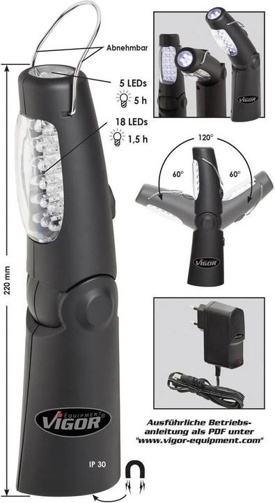 Actual product image Vigor Work light V2316 (35 lm)