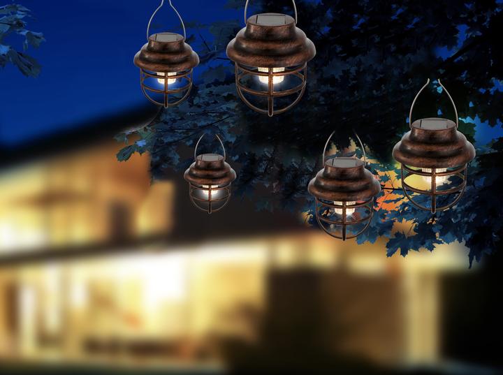 Image du produit Globo Lampe Solaire Métal Rouille, 1xled (IP44)