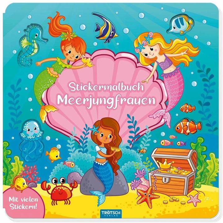 Immagine prodotto Libro di sirene da colorare con gli adesivi