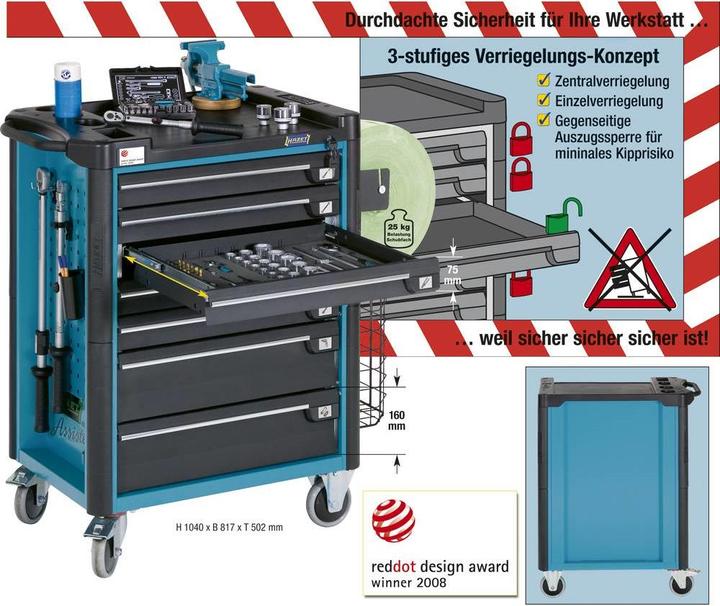 Produktbild HAZET Werkzeug-, Material- und Montagewagen 17 (1 x)