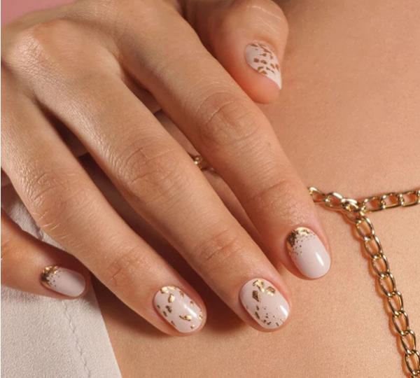 Actual product image MoYou London Gel Nail Strips No Pain No Champagne (Nail varnish dryer)
