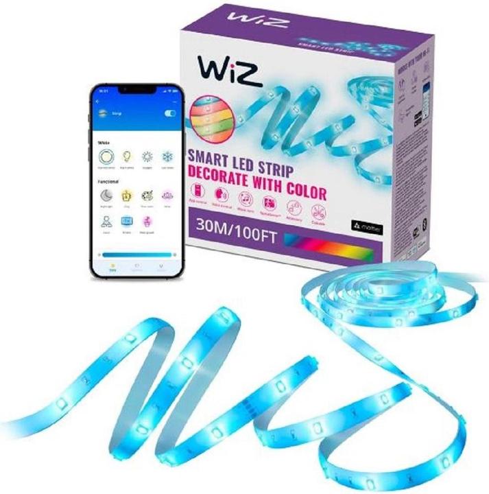 Produktbild WiZ RGB LED-Streifen 30m, 16 Mio. Farben + Weisstöne (3000 cm)