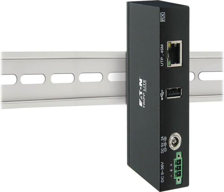 Produktbild Eaton 1-Port Industrial USB over Cat6 Extender ESD Protection PoC USB 2.0 Mountable 150ft. (50 m, USB 2.0)