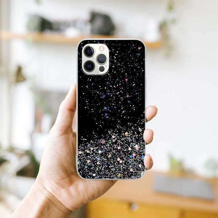 Produktbild Cadorabo TPU Cover funkelnder Glitter (Apple iPhone 12, Realme 12 Pro+)