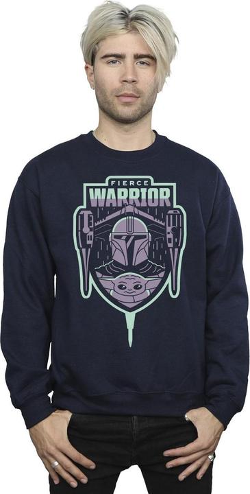 Produktbild Star Wars The Mandalorian Fierce Warrior Patch Sweatshirt (XL)