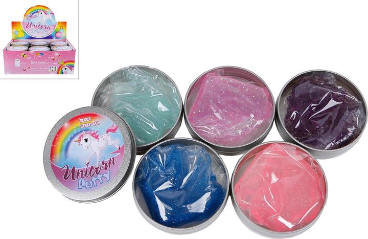 Produktbild Roost Intelligente Knete Einhorn 620618 Glitzer (assortiert)
