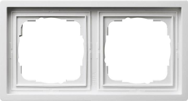 Actual product image Gira 2gang frame surface switch W