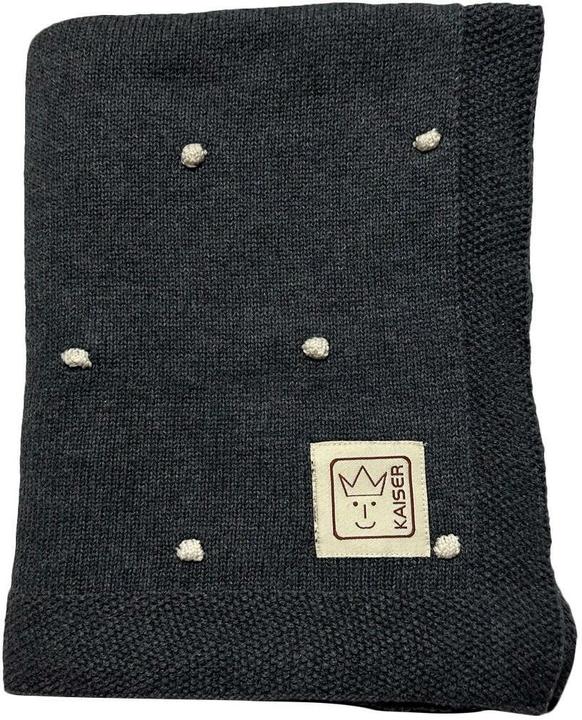 Produktbild Kaiser Babydecke Knots dark grey/knot natural 80 x 100 cm (80 x 100 cm)