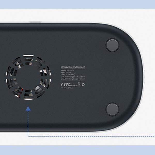 Actual product image Usams UV Sterilization Box with Qi Charging Station