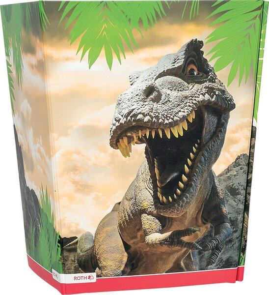 Produktbild Roth Papierkorb Tyrannosaurus, 10 Liter, eckig, 2 getrennte Fächer (10 l)