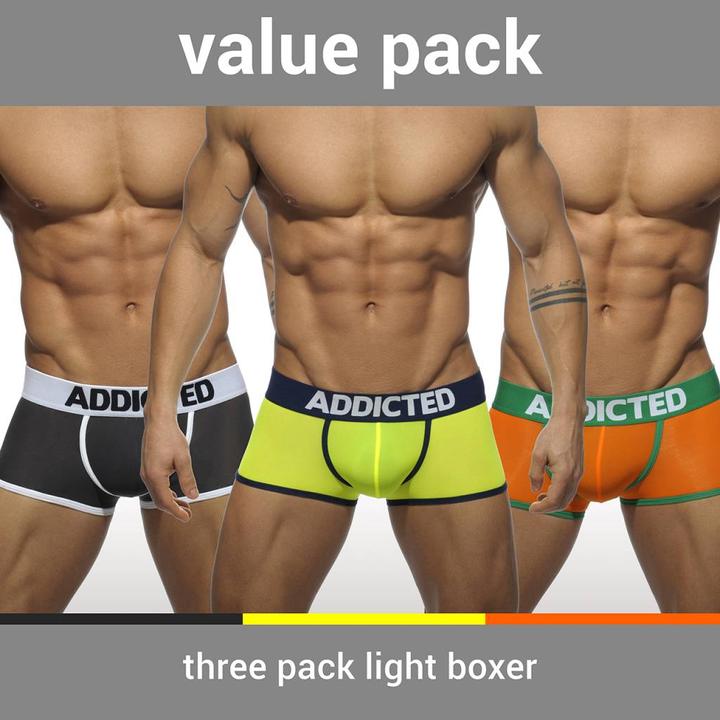 Image du produit Addicted Three Pack Light Boxer (M, Lot de 3)