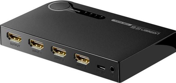 Produktbild Ugreen switch splitter splitter switch HDMI - 3x HDMI 3D 4K 7.5 Gbps 36 bit per channel black (40234