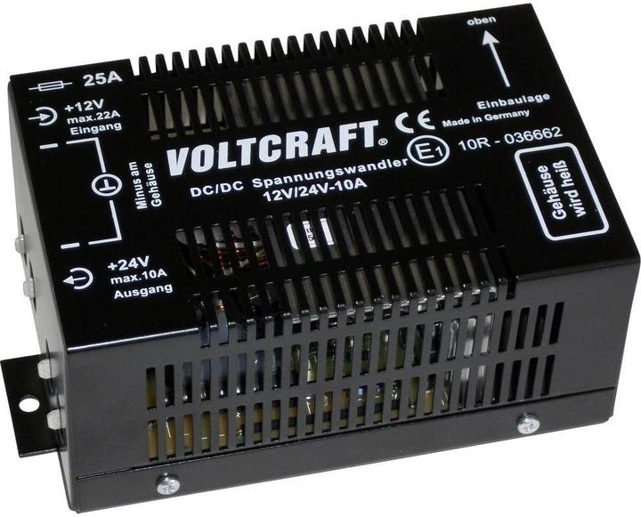 Actual product image Voltcraft DC/DC converter 12/10 24 V/DC/10