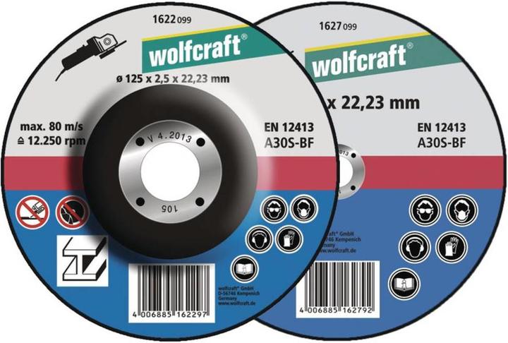 Image du produit wolfcraft wolfcraft 5 disques à tronçonner le métal ø125x2,5x22,2mm