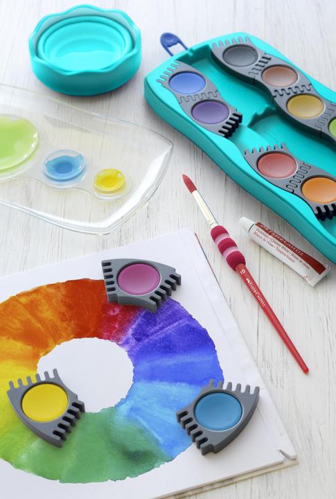 Immagine prodotto Faber-Castell Scatola di colori a guazzo Connector turchese con 12 (Turchese, 12 ml)