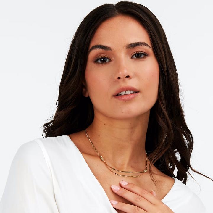 Produktbild Morellato Decent Gold Plated Torchon Crystal Necklace SAWZ01 (Edelstahl)