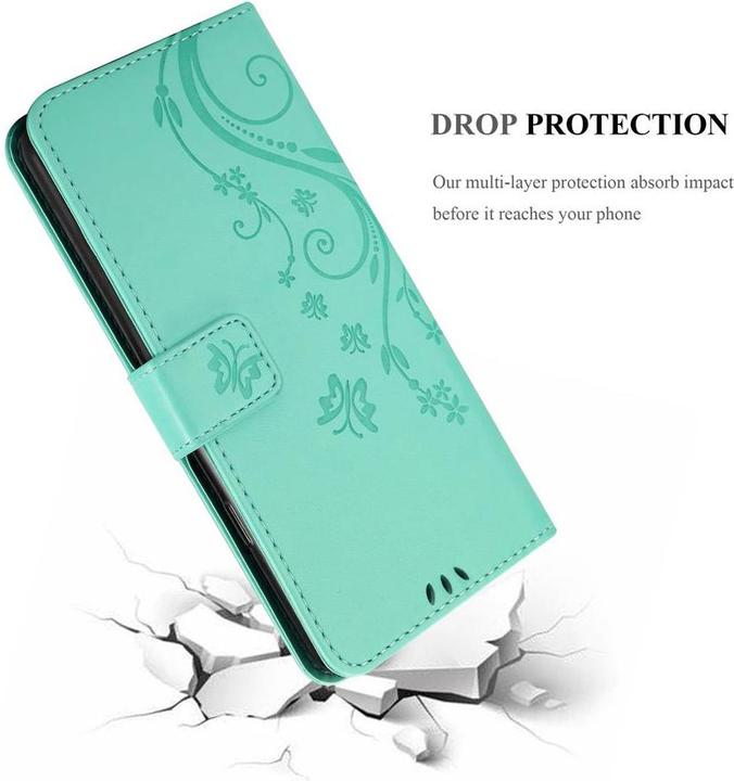 Immagine prodotto Cadorabo Copertina del libro a fiori (Huawei Y6 Prime (2018), Huawei Honor 7a)