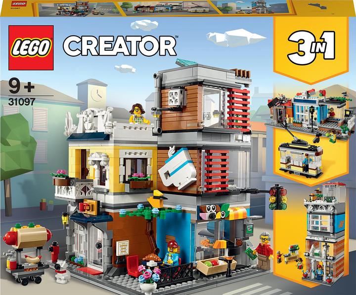 LEGO Stadthaus mit Zoohandlung Café (31097, LEGO Creator 3-in-1)