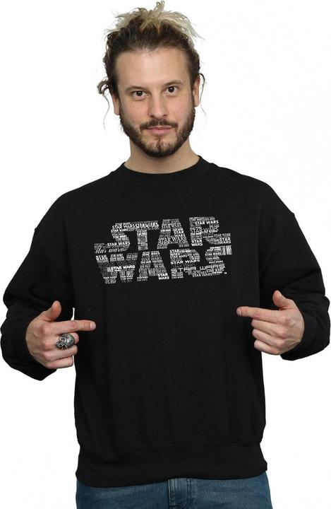Produktbild Star Wars Repeat Text Logo Sweatshirt (S)