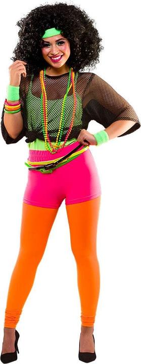 Image du produit Wicked Costumes Short néon hot pants des années 80 en néon orange (S)