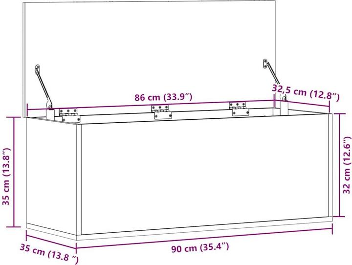 Produktbild VidaXL Vassillissa (90 x 35 x 35 cm)