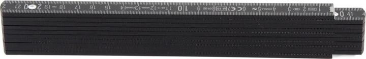 Actual product image Dinotech Stabila Folding Meter - black 2 m, Accuracy Class III (cm, mm)