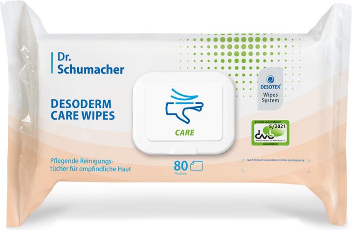 Actual product image Dr. Schumacher Desoderm Care Wipes 18x20cm (80 Piece)