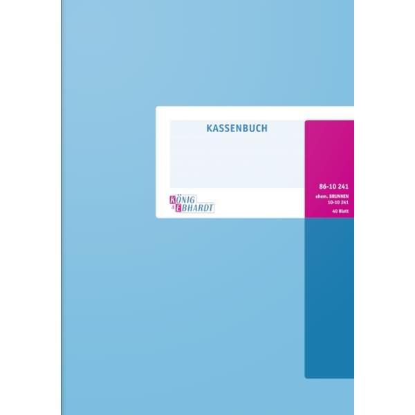 Actual product image König & Ebhardt Forms book cash book A4 40 sheets chequered cardboard light blue (40 x)