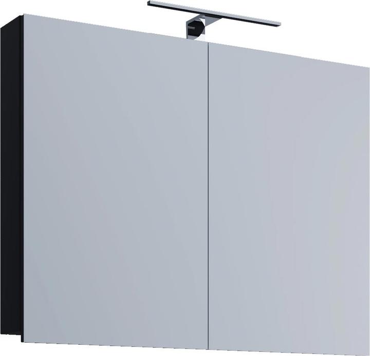 Actual product image VCM Wood bathroom furniture mirror cabinet Badinos 80 cm (80 x 12 x 59 cm)