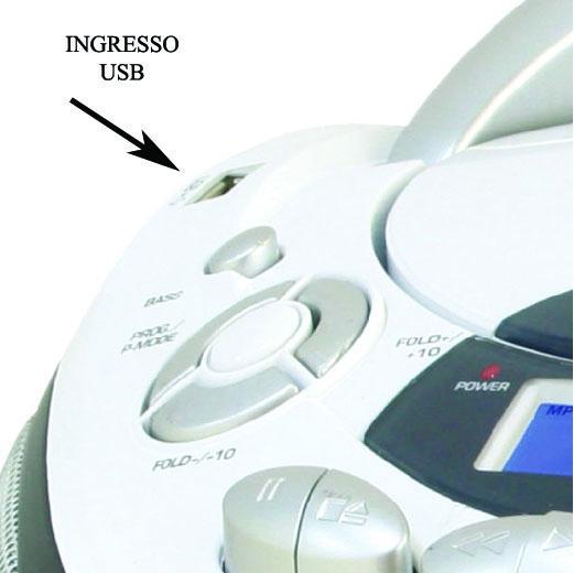 Actual product image Majestic New AH-2387R MP3 USB Personal CD Player Black, White