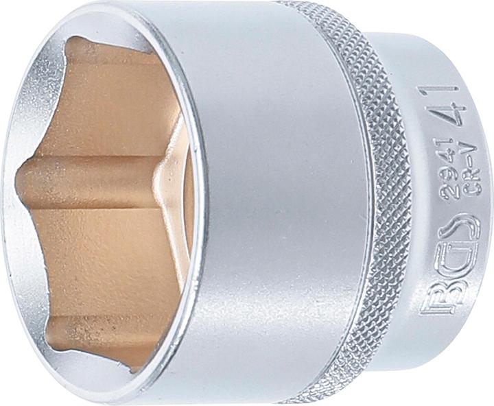 Produktbild BGS Steckschlüssel-Einsatz Sechskant Antrieb Innenvierkant 12,5 mm (1/2") SW 41 mm (41 mm)