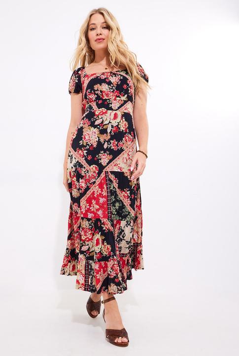 Actual product image Joe Browns Flowy Patchwork Maxi Dress (42)