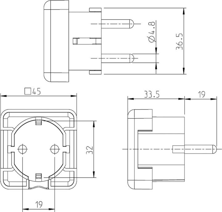Produktbild Bachmann Typ Elektrischer Netzstecker (CEE 7/4)