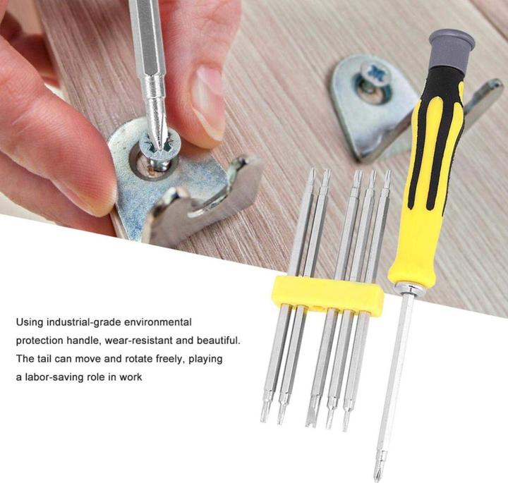 Produktbild König Design Präzisions Schraubendreher Set 6-tlg. Mini Schlitz und Kreuz Schraubenzieher (Vielzahn)