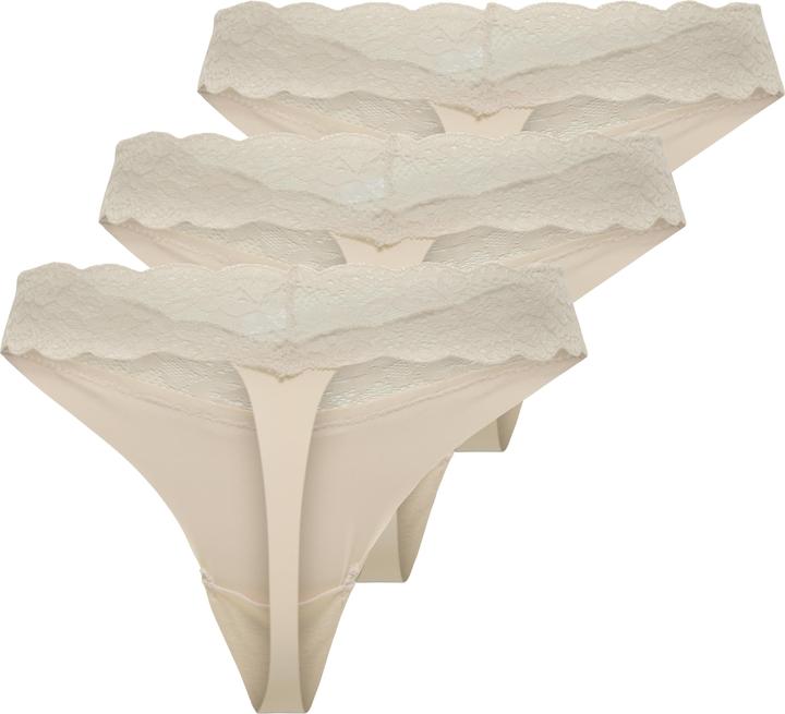 Actual product image Only Onlchloe Lace S.S Thong 3-Pack Acc Noos (M, pack of 3)