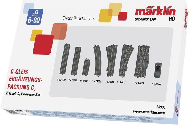 Märklin H0 C Track (con ballast) 24905 (Traccia H0)