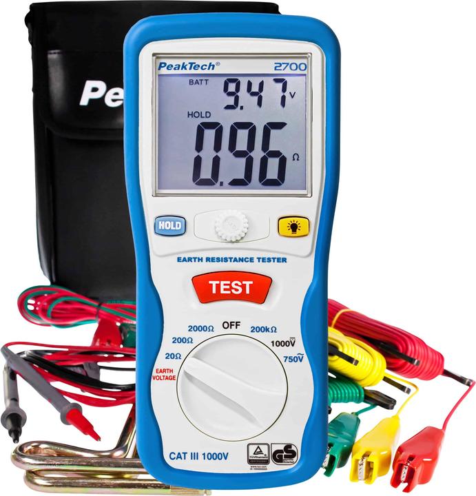 Actual product image Peaktech P 2700 Earth resistance meter (Measuring device case)