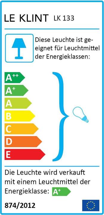 Energie-Label Le Klint Lamella (E27)