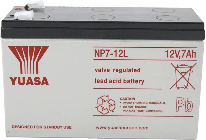 Actual product image Yuasa Lead battery 12 V 7 Ah NP7-12 L YU (12 V, 7000 mAh)