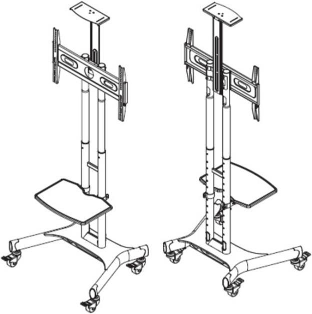 Image du produit Multibrackets M Public Floor Stand Basic 180 (Spécifique à l'appareil, 80", 90 kg)