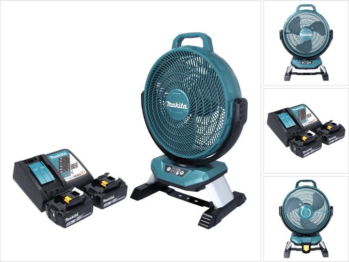 Immagine prodotto Makita DCF 301 RT Battery Fan Ventola 18 V 33 cm + 2x Batteria 5.0 Ah + Caricabatterie